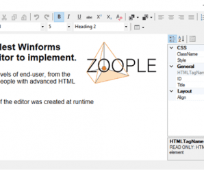 Zoople HTML Editor .NET for Winforms v1.5.1.1 + Crack